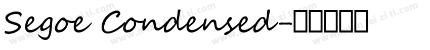 Segoe Condensed字体转换